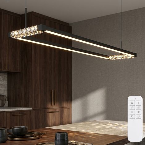 Hängelampe Hängeleuchte Pendelleuchte Pendellampe Metall schwarz matt opal LED (1/5)