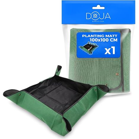 Potting Mat 100 x 100 cm – Oxford 600D Waterproof Material, Folding Design Potting Tray, Gardening Mat, Planting Flowers Plants (1/5)