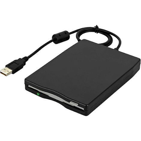 HONORNIC - Lecteur de disquettes USB 2.0 portable 3,5 pouces externe, ultra-fin, pour PC et ordinateur portable. (1/5)