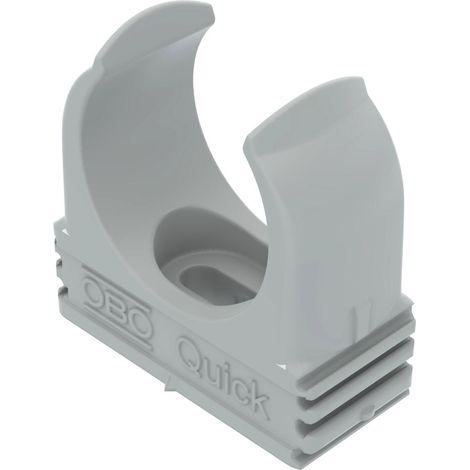 OBO Bettermann Abrazadera rápida M25 Polipropileno gris claro RAL 7035, 2149016