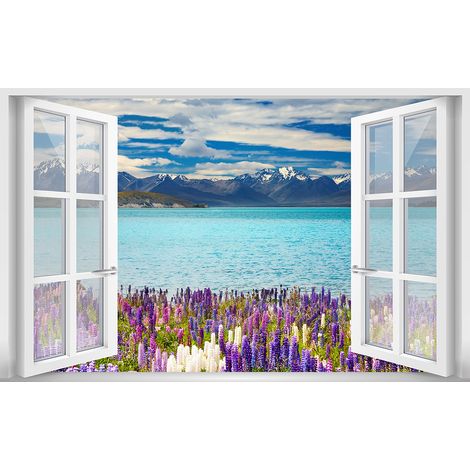 Affiche fenêtre Lac de Montagne - 60x40cm - made in France (1/5)