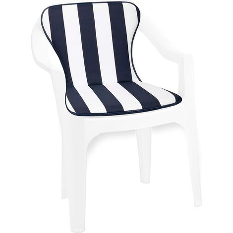 Cuscino Coprisedia con Seduta + Schienale Universali Giardino Bar Ristorante Hotel 100% Made in Italy - Blu