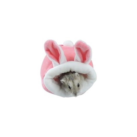 Lit pour hamster, mini maison douce et chaude pour hamster, nid de couchage antidérapant mignon pour hamster, litière pour petits animaux, convient aux hamsters nains, aux mini hérissons et aux petits