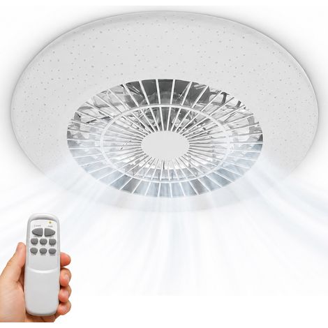 Ventilatore da Soffitto con Luce Led Dimmerabile Diametro 56cm 62W 7 Pale (1/5)