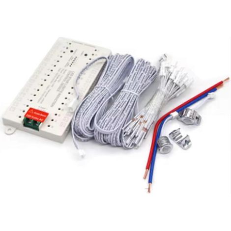 Contrôleur d'éclairage d'escalier 32 canaux 400 W : affichage du nombre de marches, de la vitesse, de la luminosité et du délai, compatible 12 V et 24 V, pour ruban LED d'escalier.