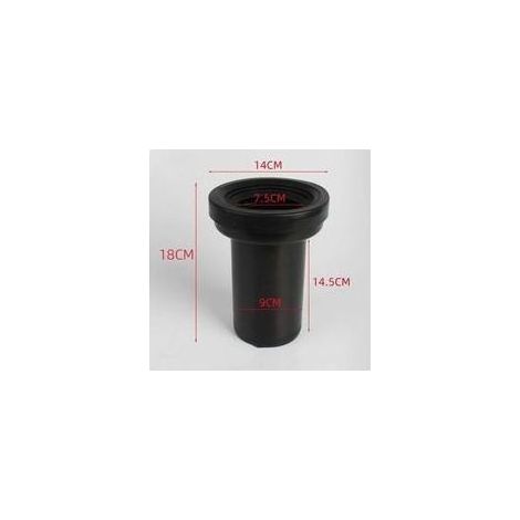 Andyou – Vidage WC – Jeu de manchettes pour cuvette suspendue – Plastique durable – Raccords pour tuyauterie – Dimensions 18.5x14.5x16cm