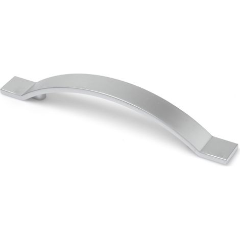 Poignée en Zamak, finition chrome mat, dimensions: 191x20x27mm et inserts: 128mm - talla (1/5)