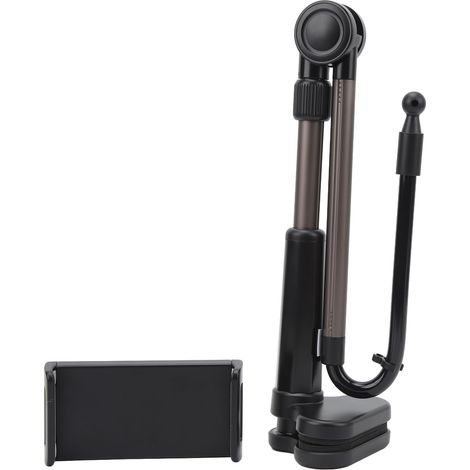 Support de tablette à pince, fixation de bureau, stable et flexible, rotation à 360°, support universel pour téléphone (1/5)