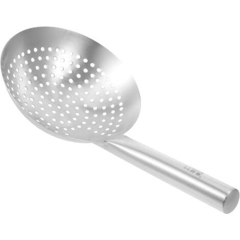 Reusable, ergonomic stainless steel kitchen slotted spoon for frying and pasta – kitchen helper for families and restaurants (1/5)