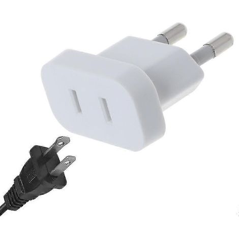 Adaptateur de chargeur de voyage pour prise américaine vers prise européenne (norme européenne). Convertisseur de charge conforme aux normes européennes. (1/4)