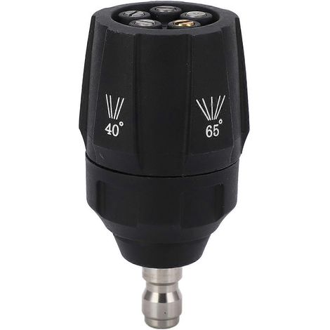 Buse de nettoyeur haute pression 5 en 1, tête de pulvérisation rotative à 360° réglable, embout à connexion rapide 1/4 po