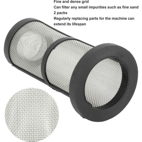 Filter für Zodiac Polaris 280 380 360 180 Poolreiniger - 2er-Pack Inline-Metall- und Gummisiebe