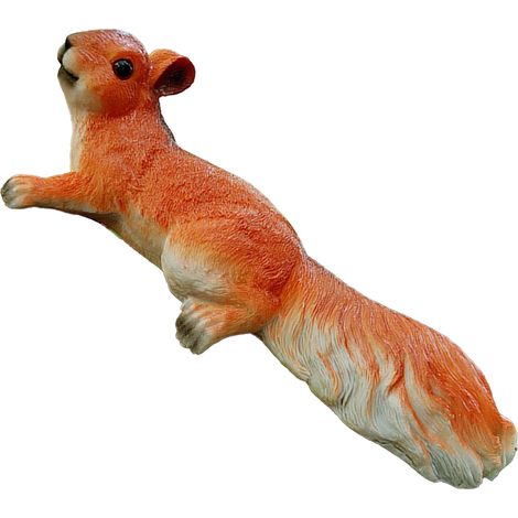 Eichhörnchen-Dekoration Gartenfigur, künstliches Eichhörnchen, Hängende Dekoration für Hof oder Balkon, Dekoration für Wasserrohre, Tierfigur für die Landschaftsgestaltung (1/5)