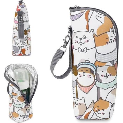 Sac Isotherme Biberon, Chauffe-Biberon Pour Bébé, Sac De Biberon Portable Hangable,Porte-Biberon, Biberon Voyage mu CHAUFFE BIBERON (1/4)