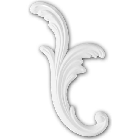 Elemento decorativo 160111 Profhome stile rococò barocco bianco (1/3)