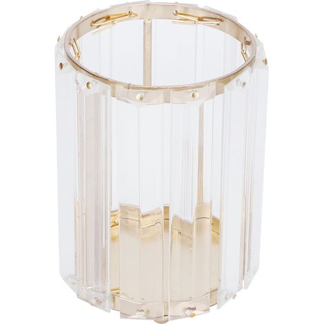de rangement pour pinceaux de maquillage en cristal pot à