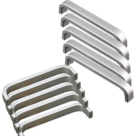 YMYNY 10pcs Mini Aluminum Door Handles for Kitchen Cabinets Cupboard Drawer Bedroom Furniture Handle (96mm) (1/4)