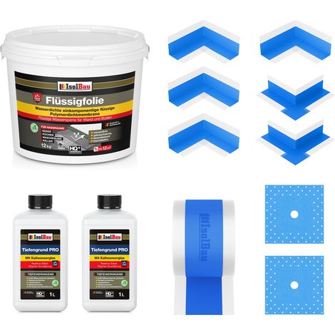 Kit de joint 408B Liquid Foil 12 kg TF PRO 2 L Ruban adhésif 20 m 4 coins 4 manchettes (1/5)
