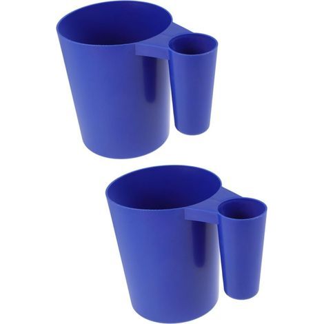 2stücke Poolreinigung Werkzeug Plastikscoop Mit Griff Für (1/5)