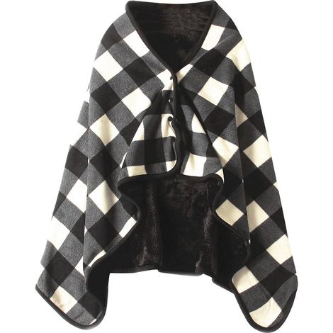 Plaid Blanket - Polyester Tartan Shawl Blanket - Multi-Use Scarf Wrap for Home Office Travel - 135 x 80 cm - 1 Piece (1/2)