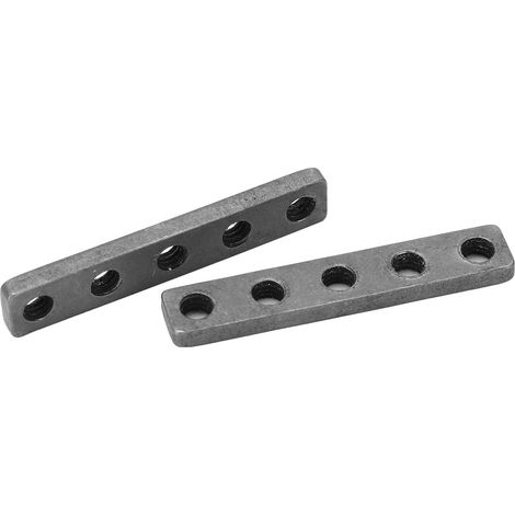 Plaque Filetée en Acier Inoxydable 39x7mm pour Robot Ménager, Fixation Accessoires Robot, Réf. 4803‑0039‑0007 (1/5)