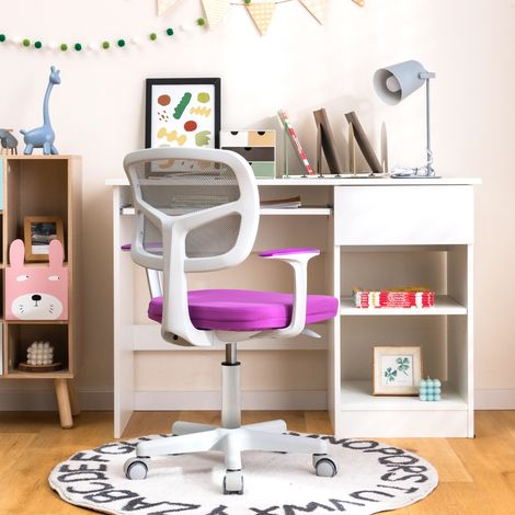 Chaise de Bureau pour Enfants Chaise d’Ordinateur d’Étude pour Enfants avec Hauteur Réglable pour Enfants de 3 à 10 Ans CW55209 (1/2)