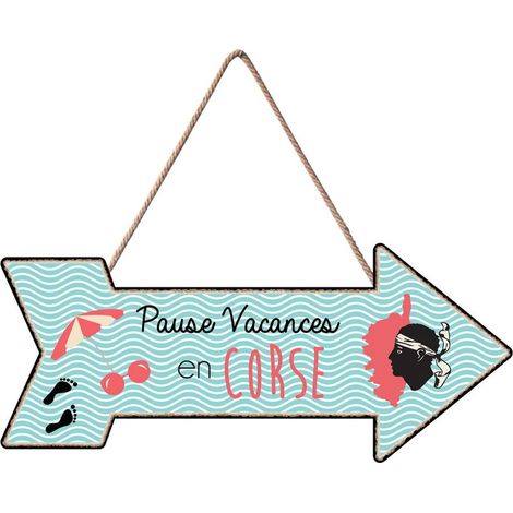 Décoration en bois à suspendre Corsica modèle 2