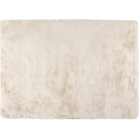 VIVARAISE - Tapis intérieur Eddy en polyester imitation fourrure - 120 x 170 cm - Couleur ivoire (1/5)