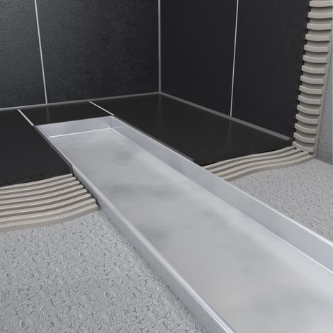Easy Drain Multi 50 partie encastrable séparée 9.8x60cm avec siphon 30/35/50cm (1/3)