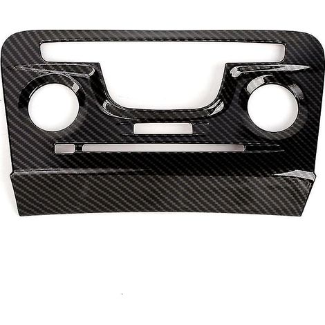 Cache de panneau de commande central pour climatiseur/chargeur 2011-2014, accessoires, ABS et fibre de carbone. (1/5)