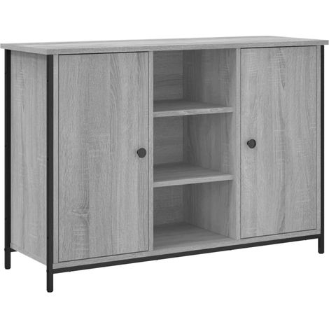 Credenza buffet cassettiera mobile contenitore organizer cucina soggiorno salonsonoma 100 x 35 x 70 cm pannelli compositi grigio 020036247