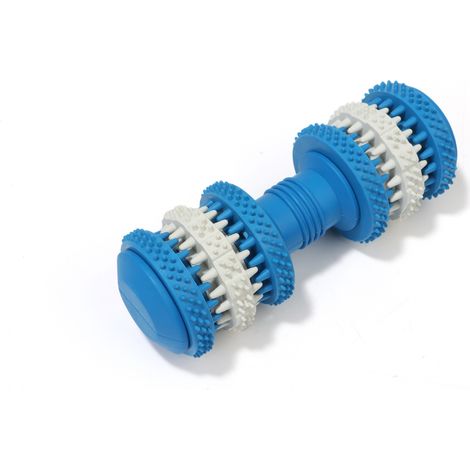 Jouet Balle pour Chiens Balle Jouet Chien Indestructible Jouet à mâcher Caoutchouc Jouet Chien Balle Boule Nettoie Les Dents Convient Aux Petits Moyens Grands Chiens (Bleu, Petit)