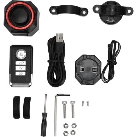 Feu arrière vélo intelligent antivol auto on/off IPX5 étanche rechargeable USB avec télécommande (1/5)