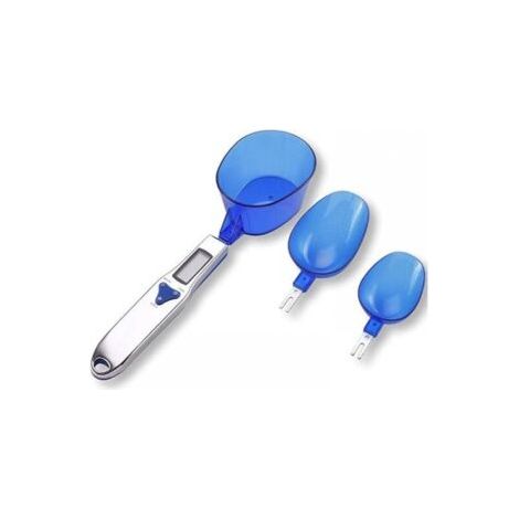 QORVA-Balance de cuisine avec 3 mesures pour peser les ingrédients secs et liquides 1,1 lb / 500 g (0,1 g) mg Balance portable avec écran LCD