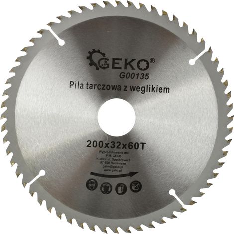 Lame de scie circulaire TCT pour bois Ø200x32 60 dents