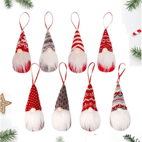 GNOME Noel, 8 Pièces Lutin de Noel Peluche 15 x 7 cm, Suédois de Noël Père Noël GNOME, Décoration de Table Arbre de Noël Décoration Suspendue (1/5)