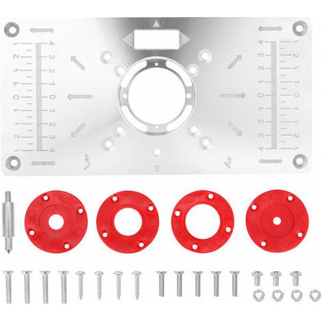 Routeur En Alliage D'Aluminium Table Insert Plaque Trimmer Gravure Machine Tool Travail Du Bois Bancs Outils Bois (1/5)