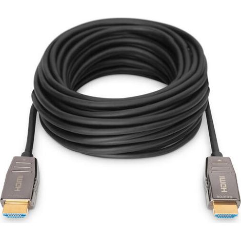 Digitus Cable de conexión de fibra óptica híbrido HDMI AOC, tipo A M/M, 10m, UHD 8K@60Hz (1/4)