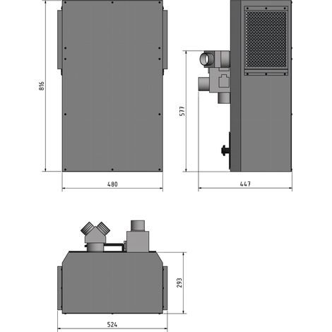 Optimum Maschinenunterbau mit Absaugung GU 2 (1/2)