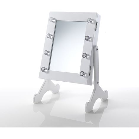 Espejo de mesa con LED y compartimento de almacenamiento Atalanta B