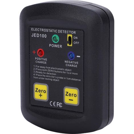 Probador de voltaje electrostático JED100, detector de estática para telas no tejidas, buen rendimiento. (1/4)