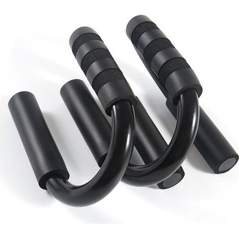Poignées de pompes - Support en S - Antidérapant - Acier robuste - Support stable (1/5)