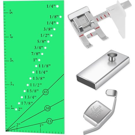 Verstellbare magnetische Nähmaschinenführungen, 8-teiliges Zubehörset für Anfänger und Profis (1/5)