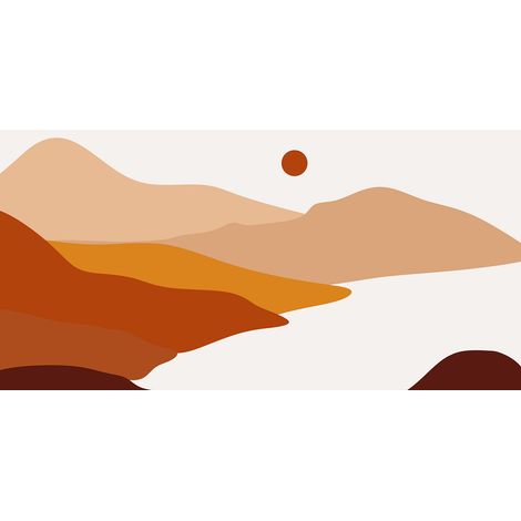 Papier peint panoramique - Paysage Boho - 130 cm x 65 cm (1/2)