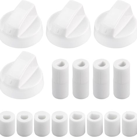 Kit de remplacement des boutons de cuisinière à gaz, lot de 4 pièces, diamètre intérieur 6 mm et 8 mm, convient pour le remplacement (1/5)