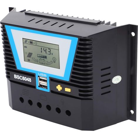 Contrôleur Numérique Intelligent BSC8048 80A pour Panneaux Solaires, 12V/24V/36V/48V, Contrôleur de Solaire pour une Gestion Efficace de l'énergie (1/5)