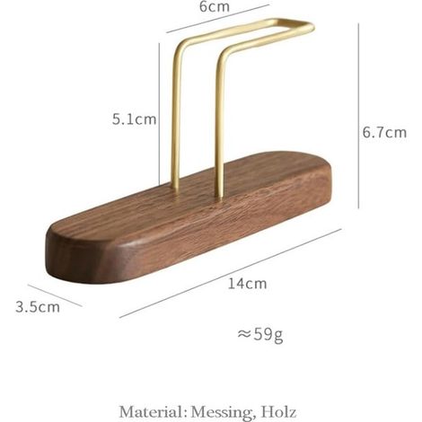 Portafiltro per caffè - Legno di noce - Portafiltro per caffè - Porta sacchetti filtro - Taglie da 1 a 4 (1/2)