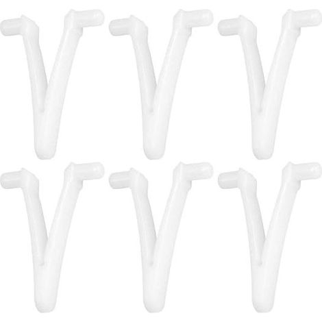 6pcs Piscine d'approvisionnement Papillon v Clip pour Piscine Spa Brosse Feuille râteau Feuille Skimmer tête d'aspirateur pour Nettoyage de Piscine (1/5)