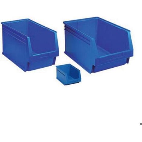 Bac de rangement à bec - - 3,2 L - Bleu - Polypropylène - Dimensions 236 x 160 x 130 mm (1/4)