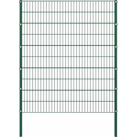 Maison Exclusive - Zaunelement mit Pfosten Eisen 1212 x 200 cm Gr (1/5)